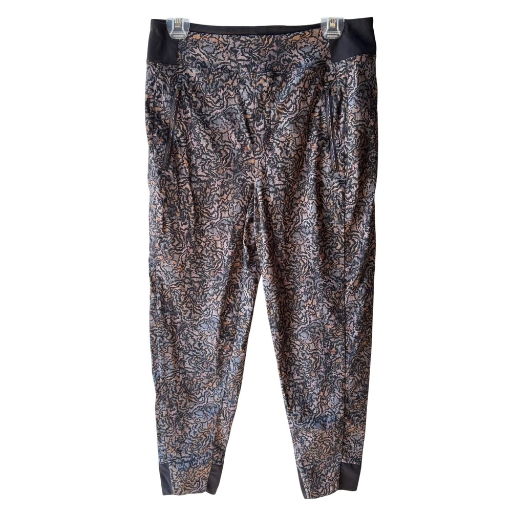 Athleta Trekkie North Jogger Womens 8 Multicolor Printed High Rise Ankle Length